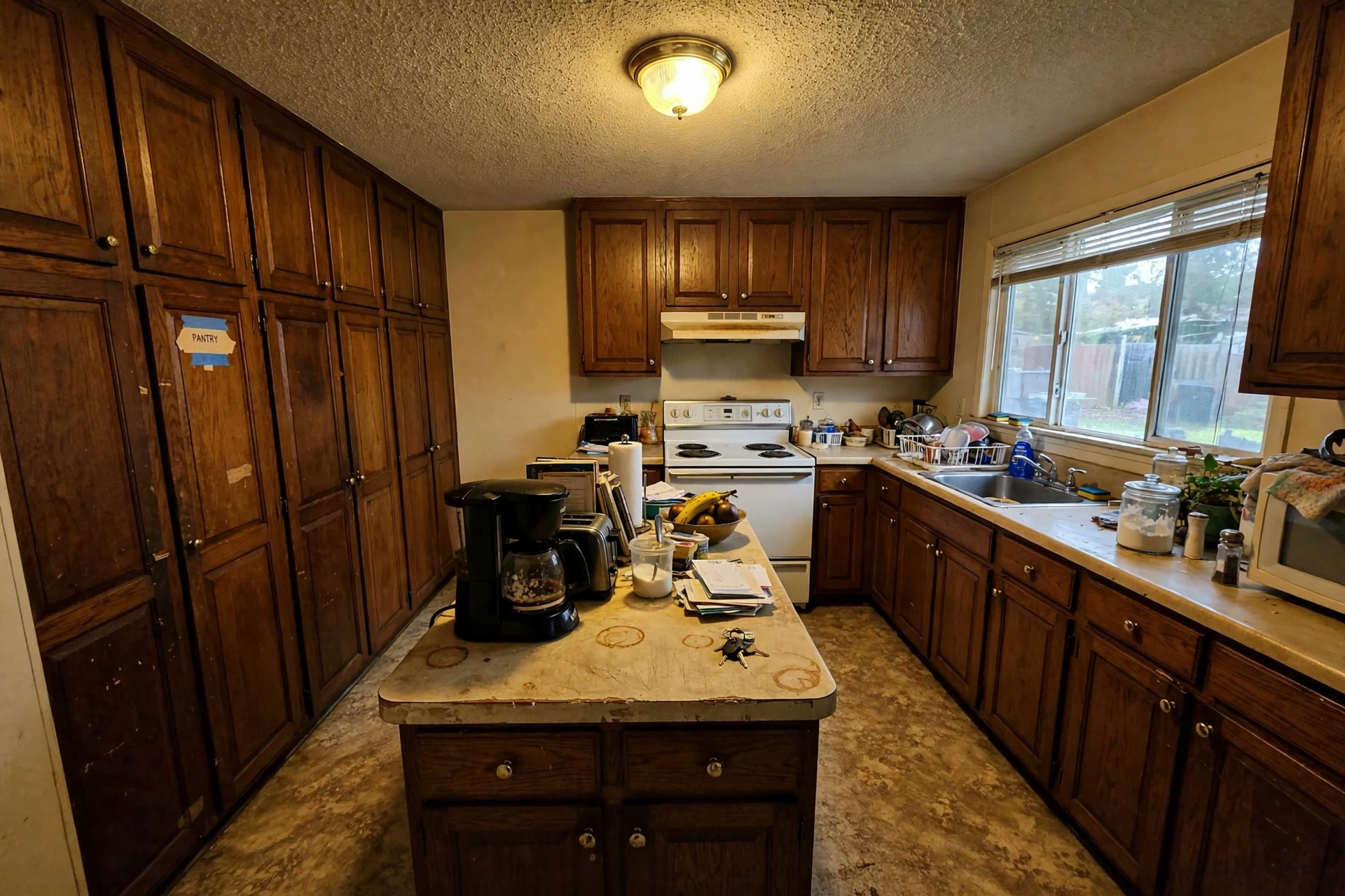 Dated kitchen before remodeling